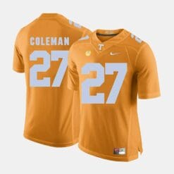 Tennessee Volunteers #27 Justin Coleman College Football Orange Jersey