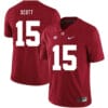 Alabama Crimson Tide #15 JK Scott College Football Jersey Red