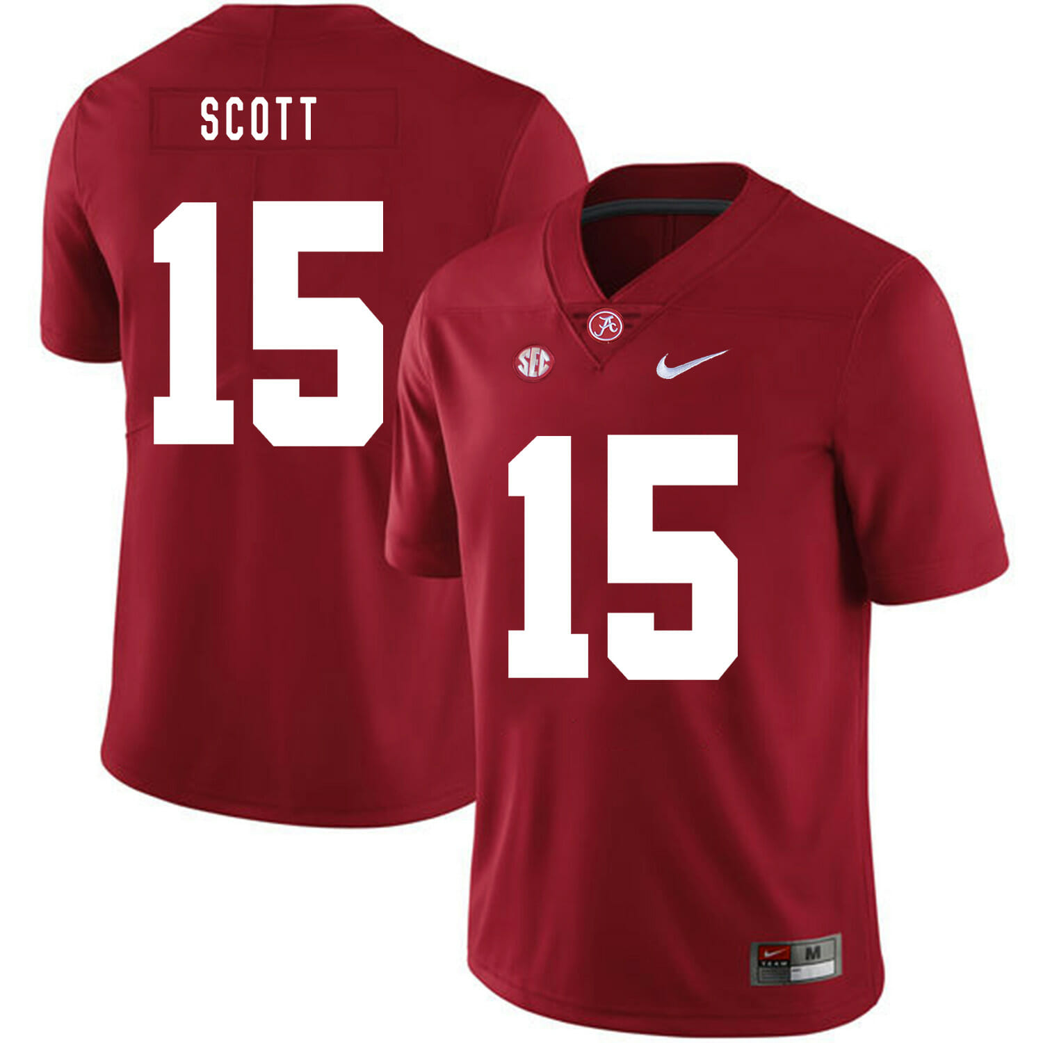 Alabama Crimson Tide #15 JK Scott College Football Jersey Red