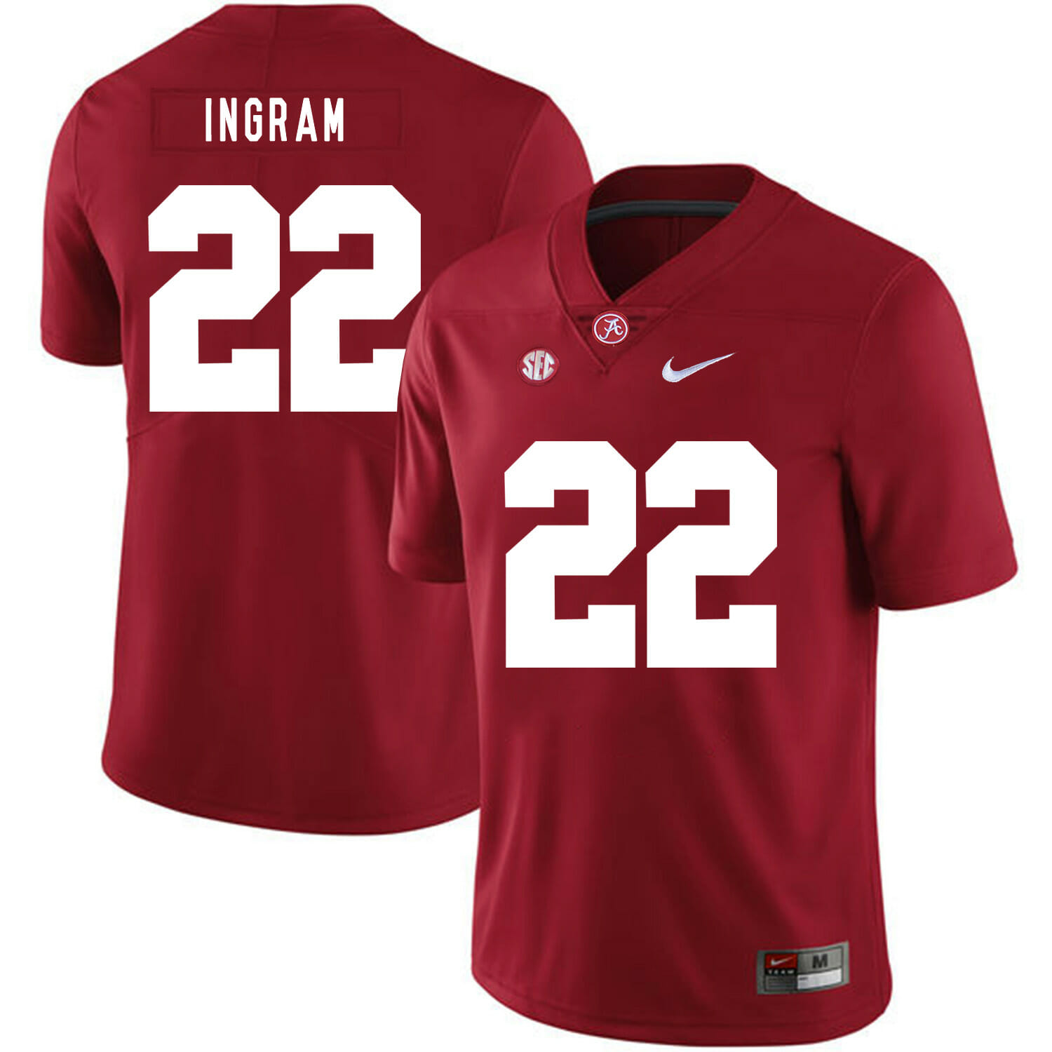 Alabama Crimson Tide #22 Mark Ingram College Football Jersey Red
