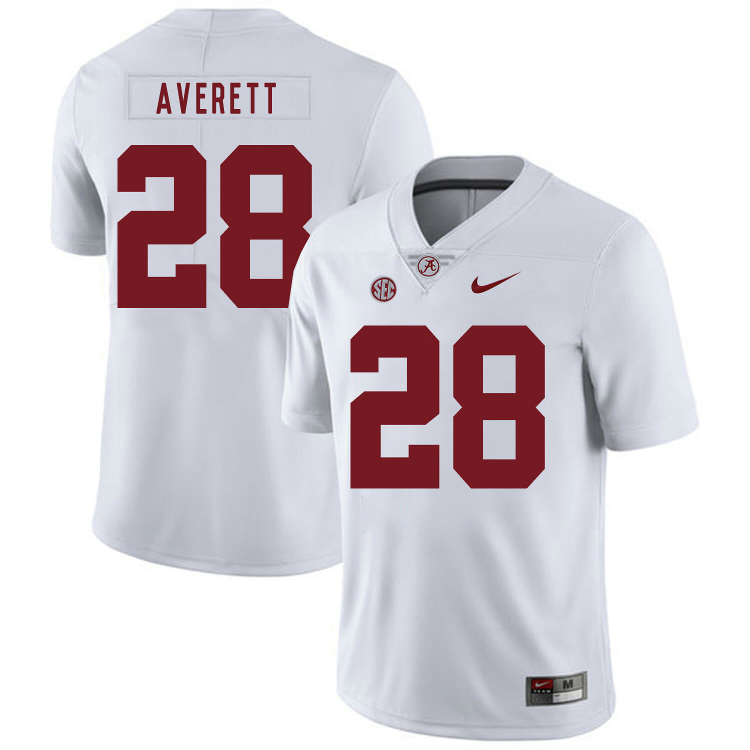 Alabama Crimson Tide #28 Anthony Averett College Football Jersey White