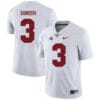 Alabama Crimson Tide #3 Vinnie Sunseri College Football Jersey White