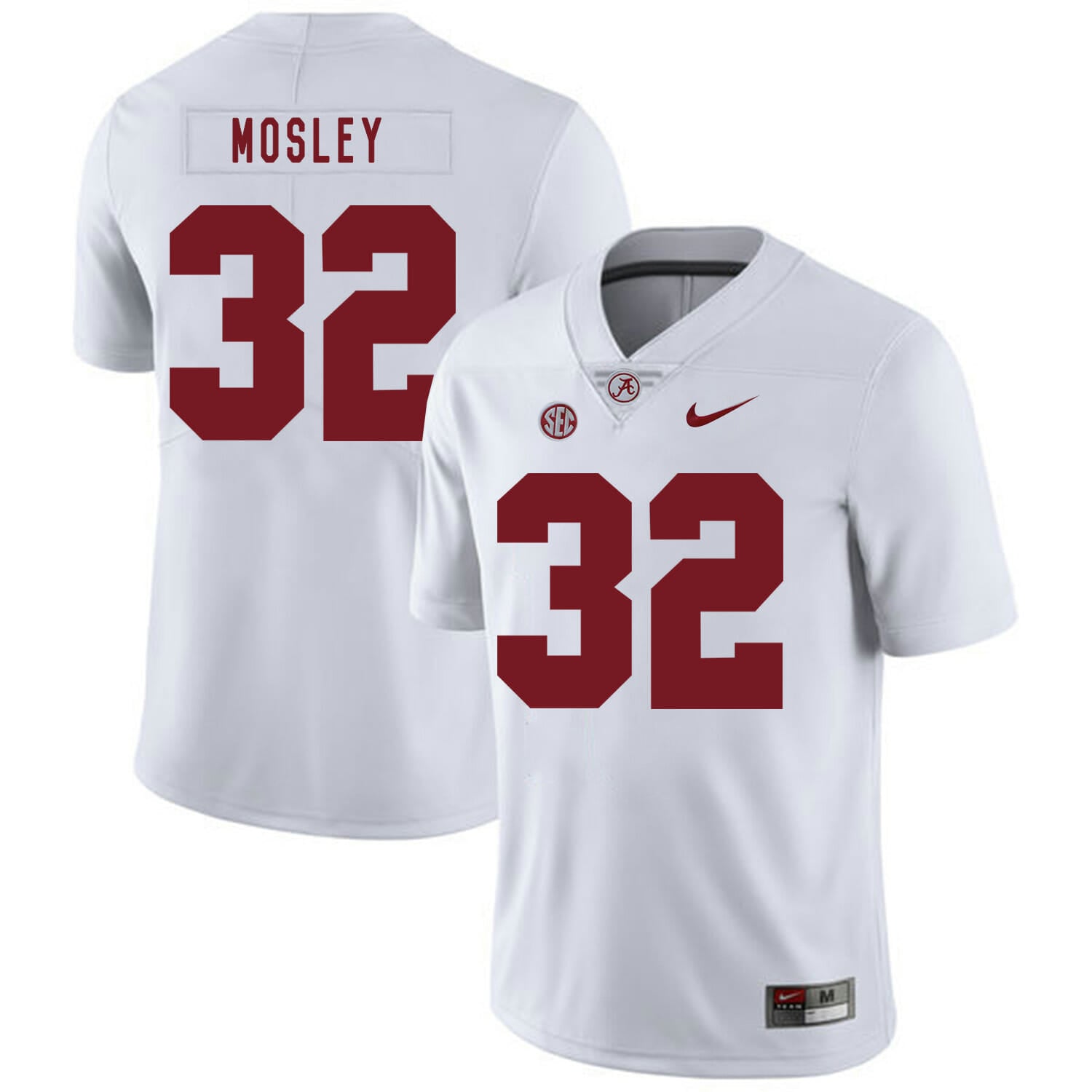 Alabama Crimson Tide #32 C.J. Mosley College Football Jersey White