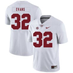 Alabama Crimson Tide #32 Rashaan Evans College Football Jersey White