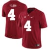 Alabama Crimson Tide #4 TJ Yeldon College Football Jersey Red