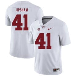 Alabama Crimson Tide #41 Courtney Upshaw College Football Jersey White