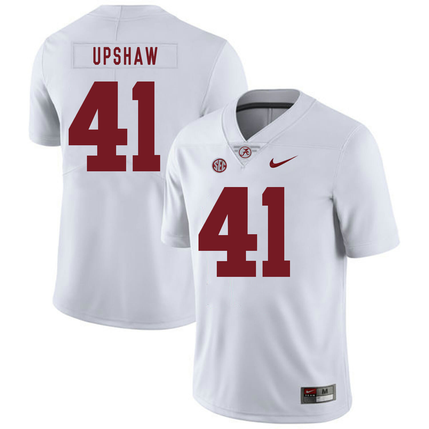 Alabama Crimson Tide #41 Courtney Upshaw College Football Jersey White