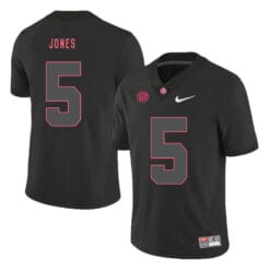 Alabama Crimson Tide #5 Cyrus Jones College Football Jersey Black