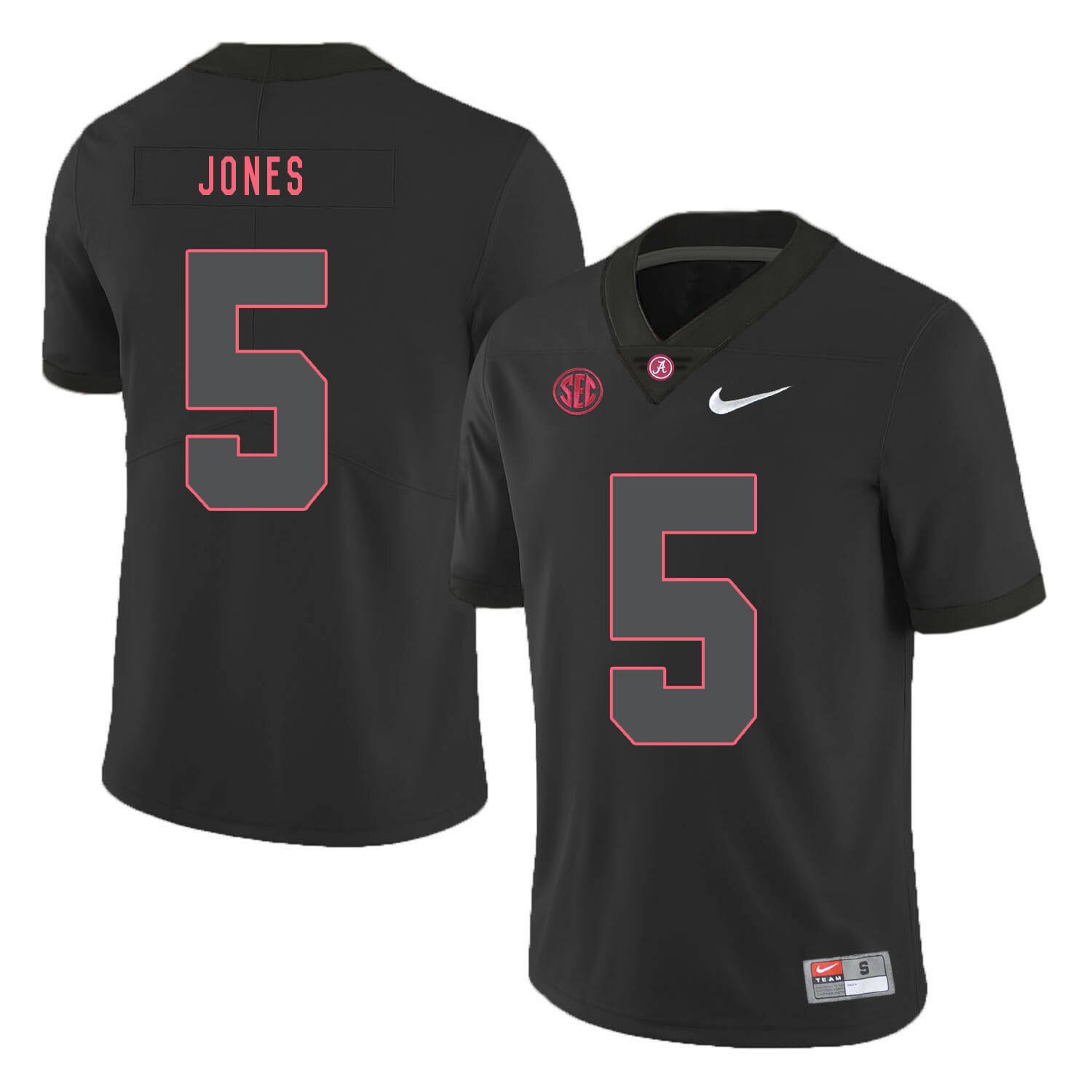 Alabama Crimson Tide #5 Cyrus Jones College Football Jersey Black