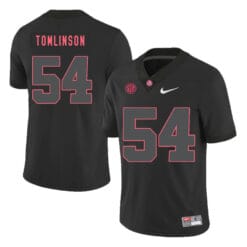 Alabama Crimson Tide #54 Dalvin Tomlinson College Football Jersey Black