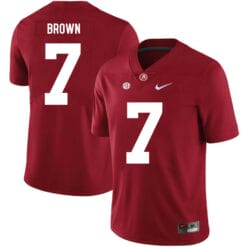 Alabama Crimson Tide #7 Tony Brown College Football Jersey Red
