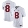 Alabama Crimson Tide #8 Robert Foster College Football Jersey White