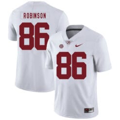 Alabama Crimson Tide #86 A Shawn Robinson College Football Jersey White