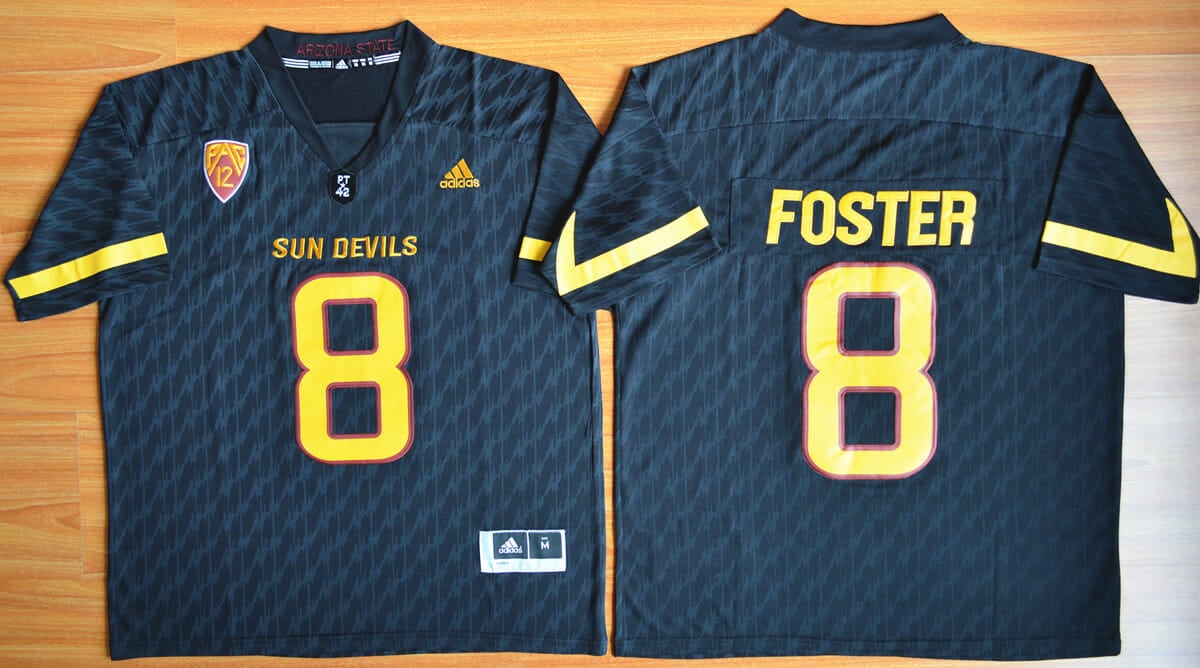 Arizona State Sun Devils #8 D.J. Foster NCAA Football Jersey Black