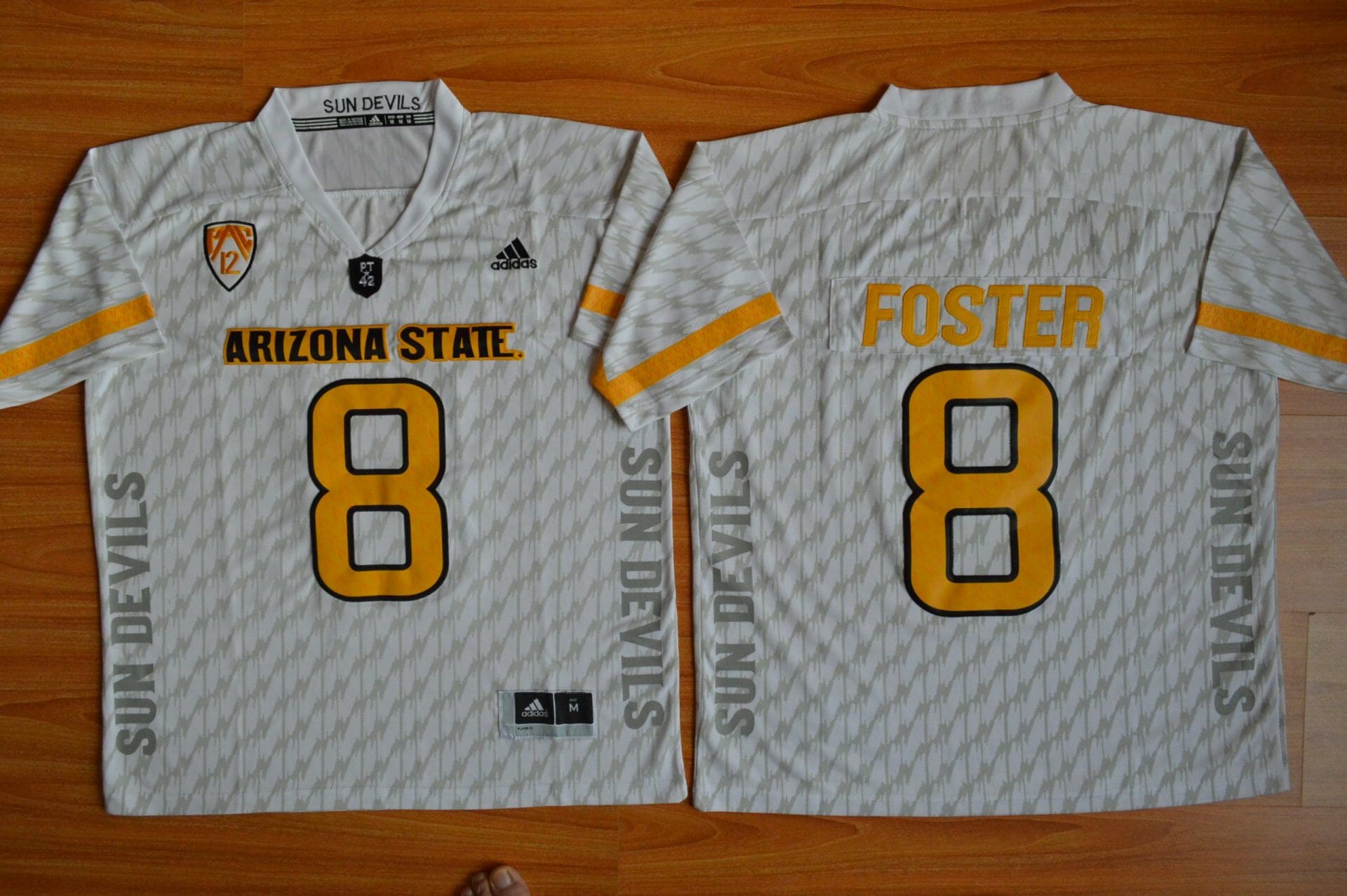 Arizona State Sun Devils #8 D.J. Foster NCAA Football Jersey White