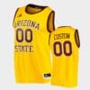 Arizona State Sun Devils Custom Name Number Gold College Basketball Player Jersey