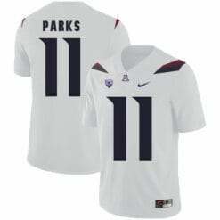 Arizona Wildcats #11 Will Parks NCAA College Football Jersey White