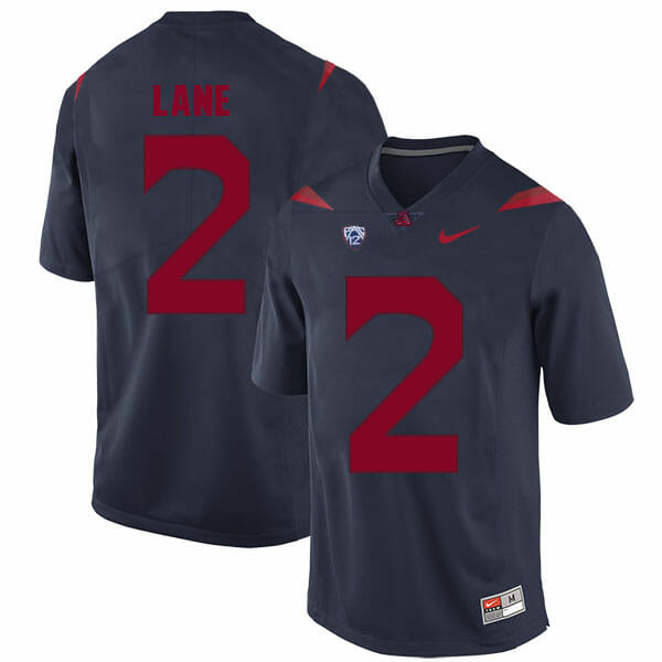 Arizona Wildcats #2 K'Hari Lane NCAA College Football Jersey Blue