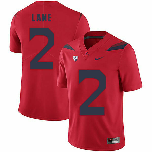 Arizona Wildcats #2 K'Hari Lane NCAA College Football Jersey Red