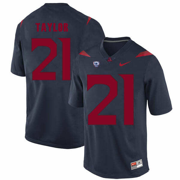 Arizona Wildcats #21 JJ Taylor NCAA College Football Jersey Blue