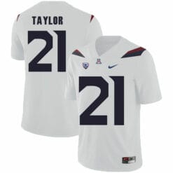 Arizona Wildcats #21 JJ Taylor NCAA College Football Jersey White
