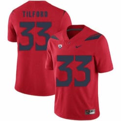 Arizona Wildcats #33 Nathan Tilford NCAA College Football Jersey Red