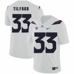Arizona Wildcats #33 Nathan Tilford NCAA College Football Jersey White