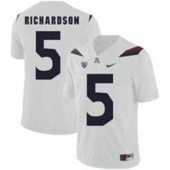 Arizona Wildcats #5 Shaquille Richardson NCAA Football Jersey White