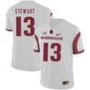 Arkansas Razorbacks #13 Deon Stewart College Football Jersey White