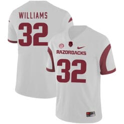 Arkansas Razorbacks #32 Jonathan Williams College Football Jersey White