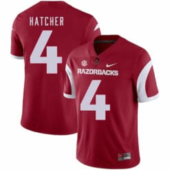 Arkansas Razorbacks #4 Keon Hatcher College Football Jersey Red