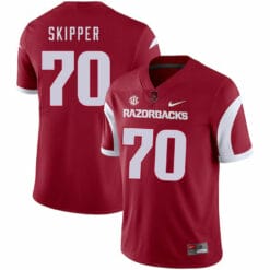 Arkansas Razorbacks #70 Dan Skipper College Football Jersey Red