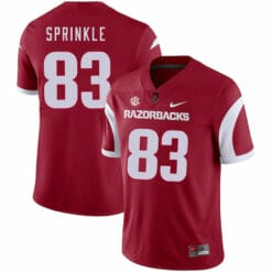 Arkansas Razorbacks #83 Jeremy Sprinkle College Football Jersey Red