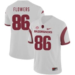 Arkansas Razorbacks #86 Trey Flowers College Football Jersey White