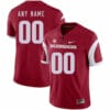 Razorbacks Custom Jersey Name and Number Football Red
