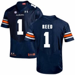 Auburn Tigers Under Armour #1 Trovon Reed Football Jersey Dark Blue