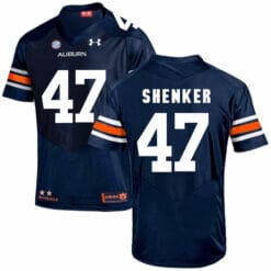 Auburn Tigers Under Armour #47 SHENKER Football Jersey Dark Blue
