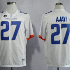 Boise State Broncos #27 Jay Ajayi College Football Jersey White Blue