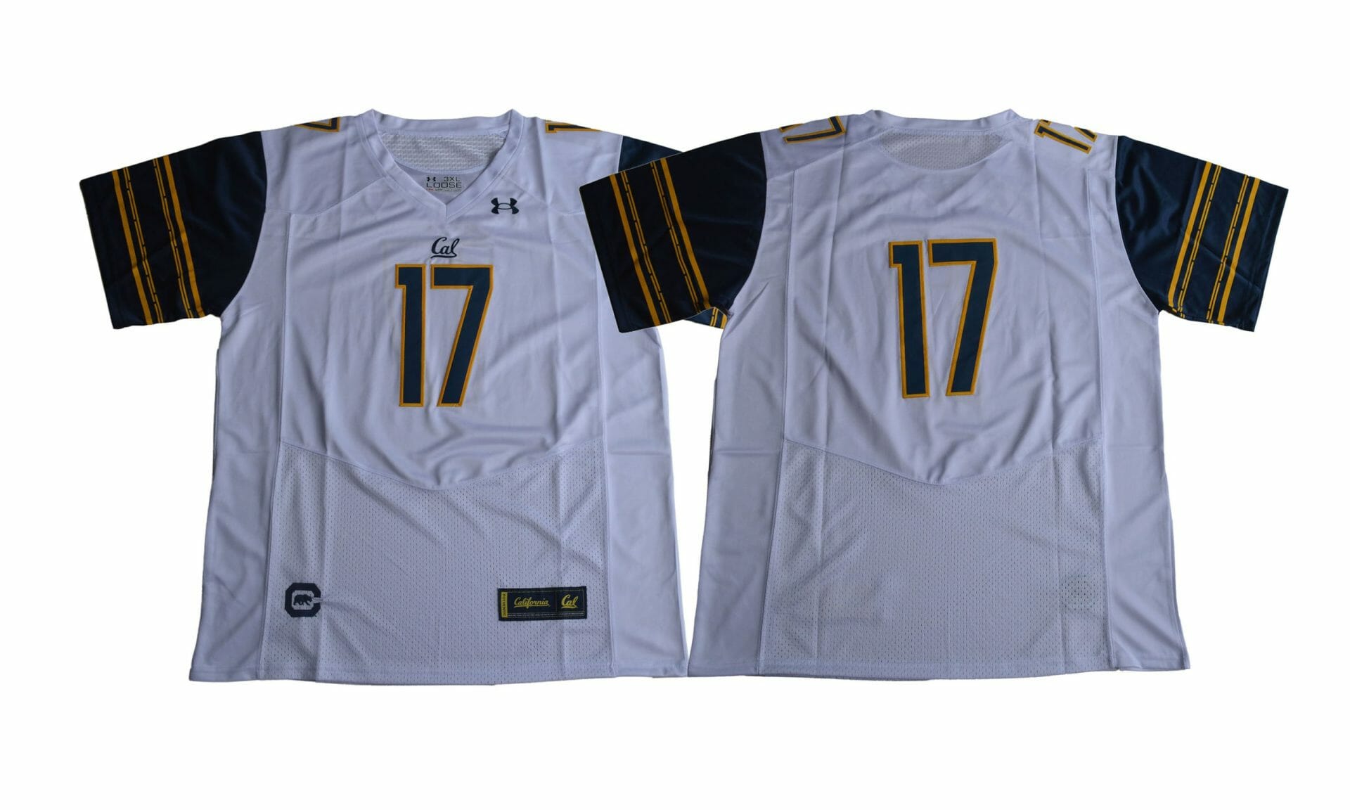 California Golden Bears #17 White Under Armour Football Jersey
