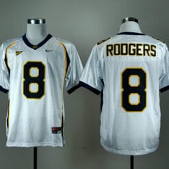 California Golden Bears #8 Aaron Rodgers NCAA Football Jersey White