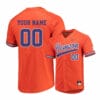 Clemson Tigers Orange Elite Custom Name and Number Baseball Jersey