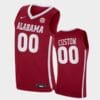 Custom Name Number Alabama Crimson Tide Crimson Replica College Basketball Jersey
