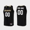 Custom Name Number Colorado Buffaloes Black Replica College Basketball Jersey