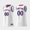 Custom Name Number Kansas Jayhawks White Replica Swingman College Basketball Jersey