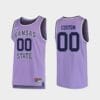 Custom Name Number Kansas State Wildcats Purple Replica College Basketball Jersey