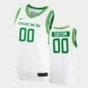 Custom Name Number Oregon Ducks White College Basketball Replica Jersey