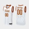 Custom Name Number Texas Longhorns White Replica College Basketball Jersey