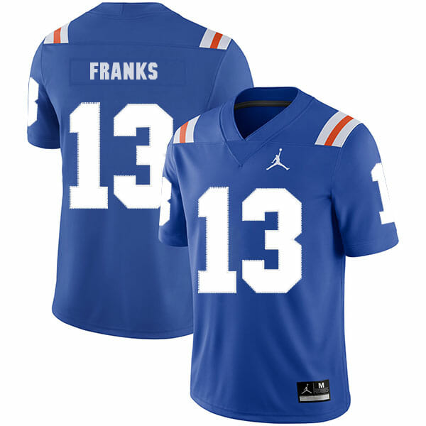 Florida Gators #13 Feleipe Franks College Football Jersey Blue