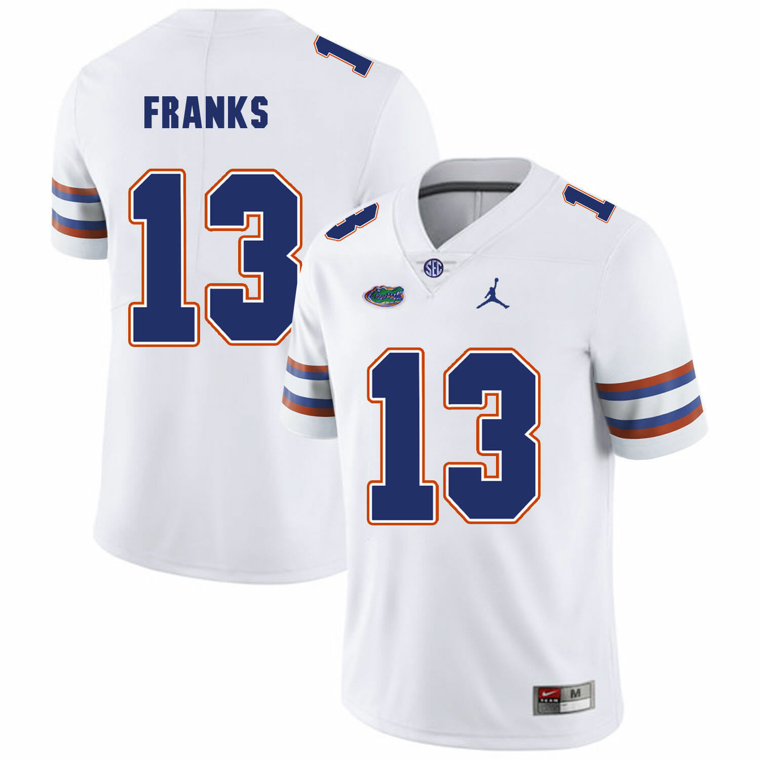 Florida Gators #13 Feleipe Franks College Football Jersey White Logo Patch