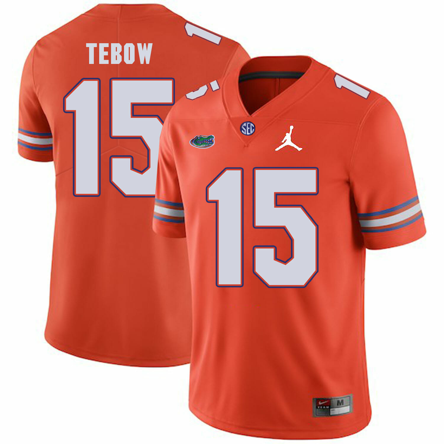 Florida Gators #15 Tim Tebow College Football Jersey Orange Logo Patch